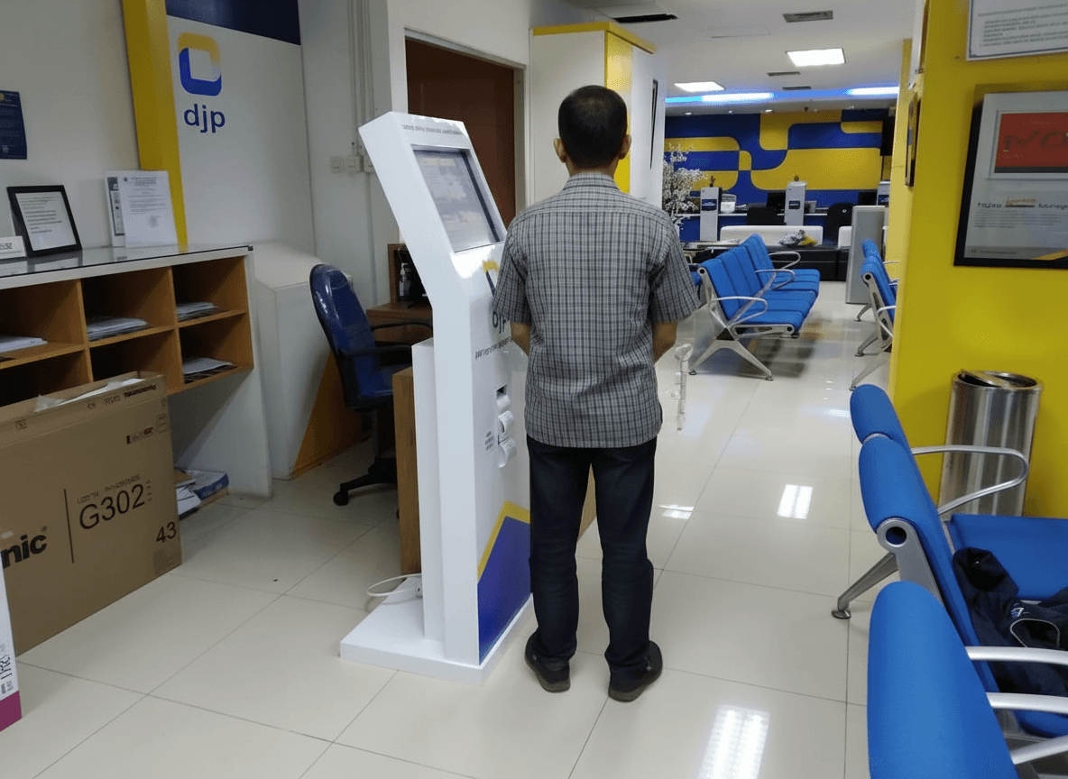 Kiosk Self Service Layanan Publik Branded DJP Talent Tanpa Wajah Perspektif Pelayan Publik Sedang