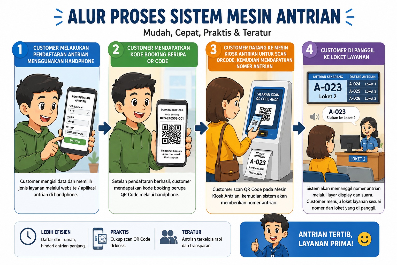 alur mesin antrian alur mesin antrian