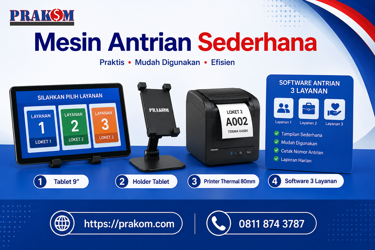flyer mesin antrian sederhana