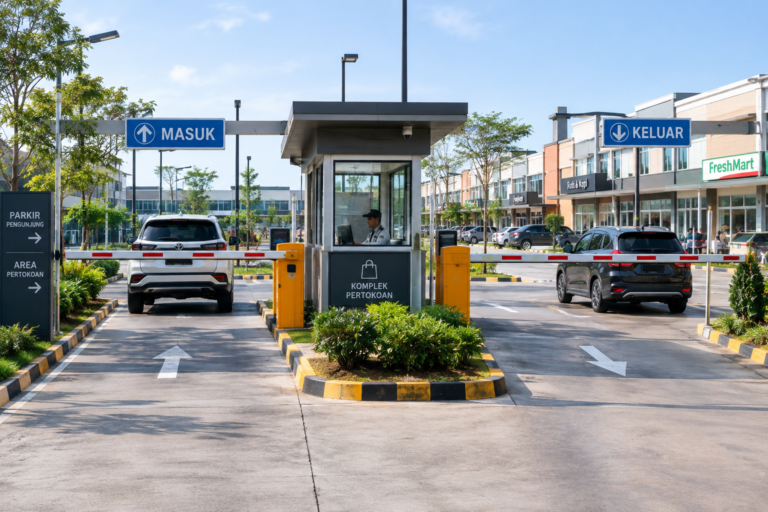 palang parkir otomatis di semarang