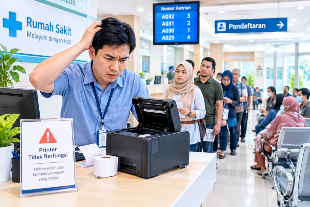 Printer Thermal Antrian Tidak Keluar Struk? Cek 7 Hal Ini Sebelum Ganti Printer 1 printer thermal antrian