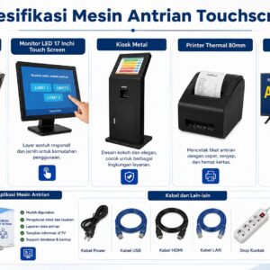 spesifikasi mesin antrian touchscreen